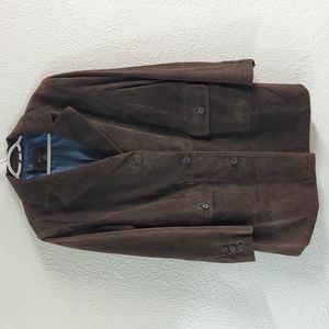 NWOT Style & Co Women's Coat Brown 100% Leather Sz 20W